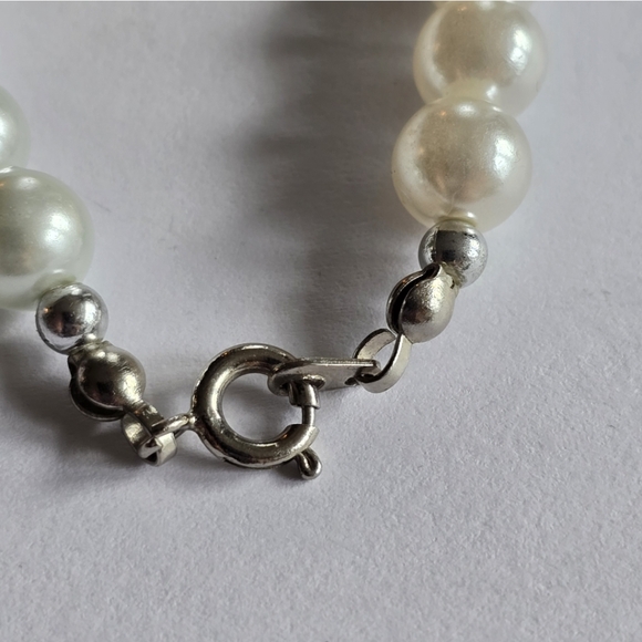 Vintage bracelet faux pearl pearlcore - Picture 10 of 10